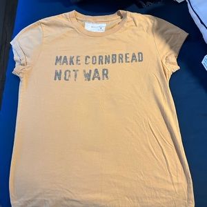 Billy Reid "Make Cornbread not War" tee Medium